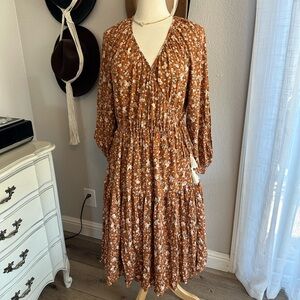 Floral Long Sleeve Dress